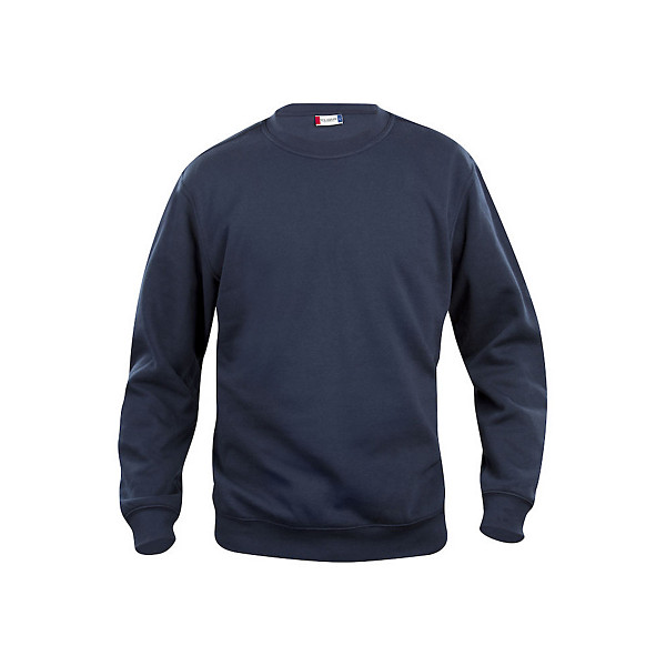 CLIQUE Sweat basic col rd Bleu Marine L