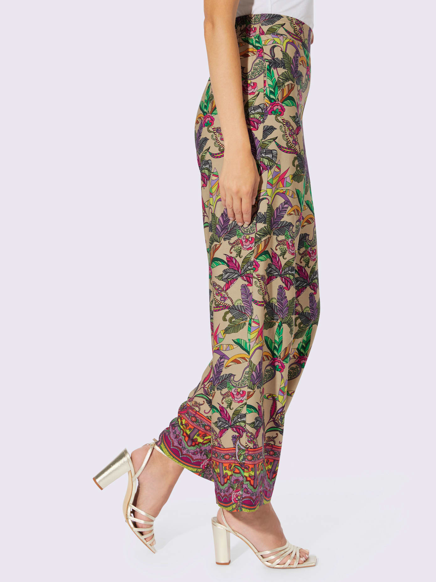 Pantalon imprimé qualité tissée