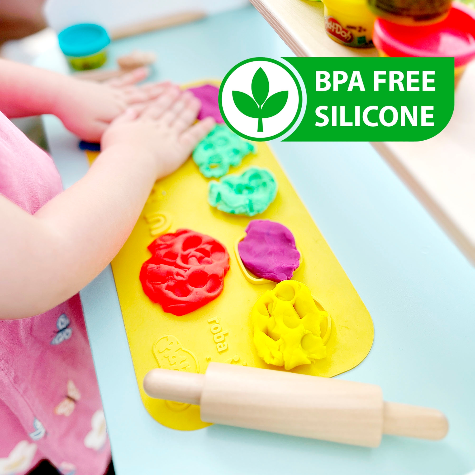 roba® Outdoor-Spielküche »Play-Doh« inkl. Knete, 3D-Kreativmatte; FSC® - schützt Wald
