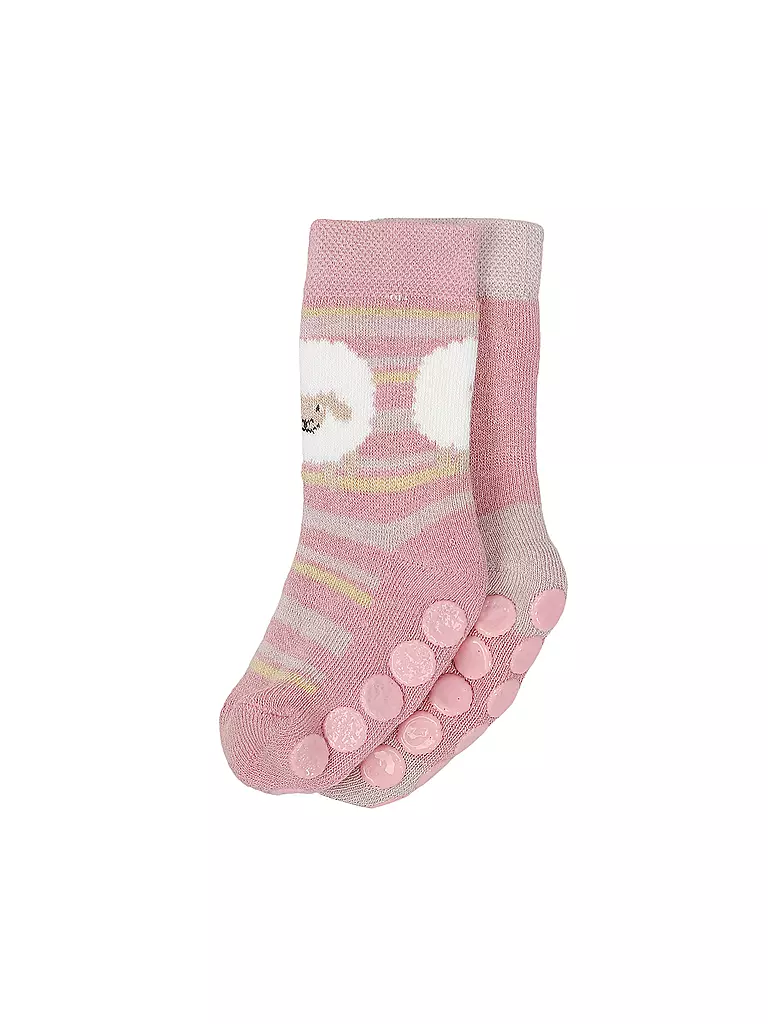 EWERS Kinder ABS Socken 2-er Pkg flieder / rose rosa