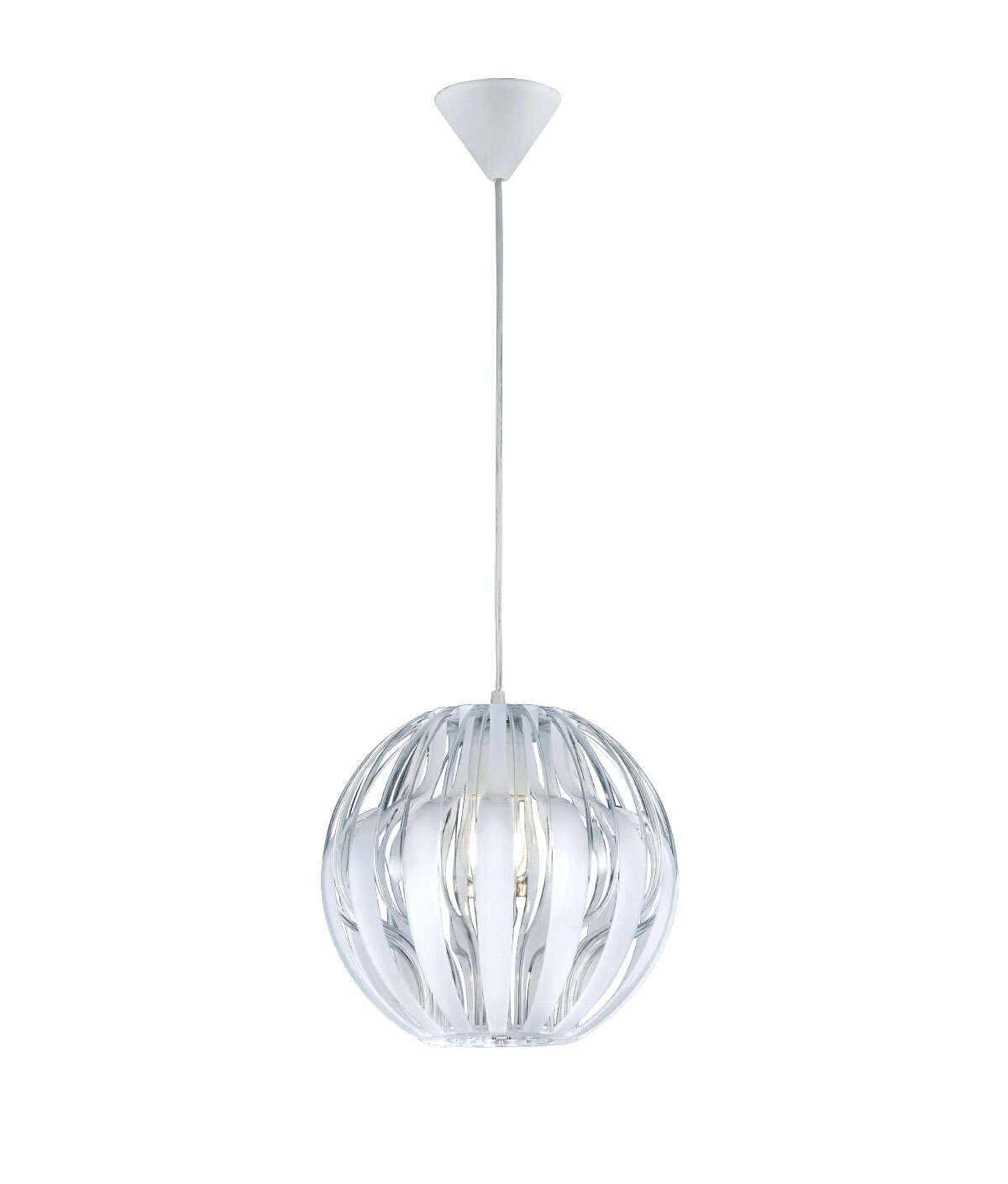 Retrofit Pendelleuchte Pumpkin weiß 30cm 150cm Kunststoff Acryl