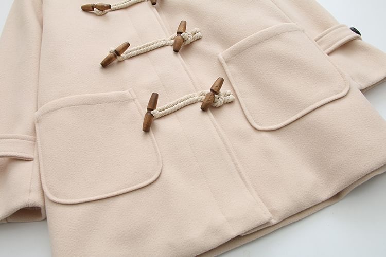 Suzette - Duffelcoat met capuchon en knopen