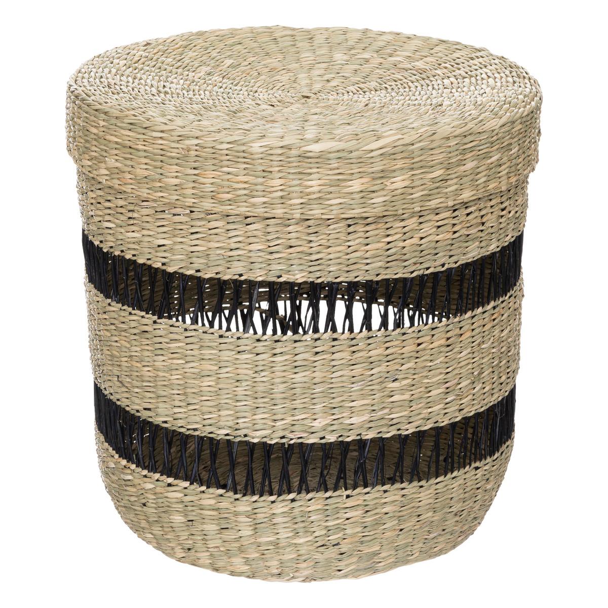 PANIER COUVERCLE NATUREL JAYLA TAILLE S