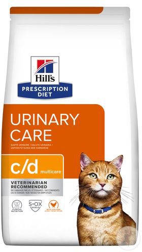 Hill's Pet Nutrition Prescription Diet Urinary Care C/D Multicare Feline Au Poulet 1,5kg
