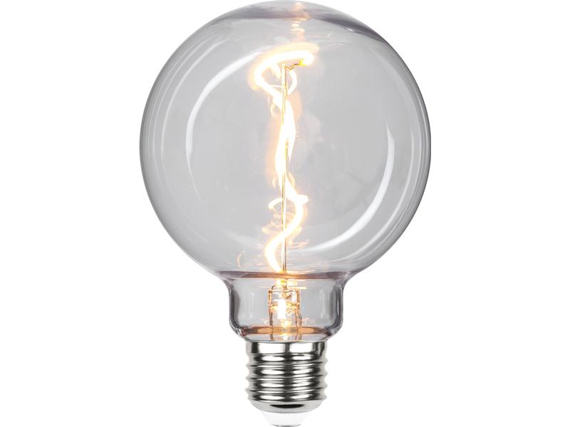 Star Trading Lampe LED Filament, 1 W, E27, Warmweiss Leuchtmittel mit E27 Sockel