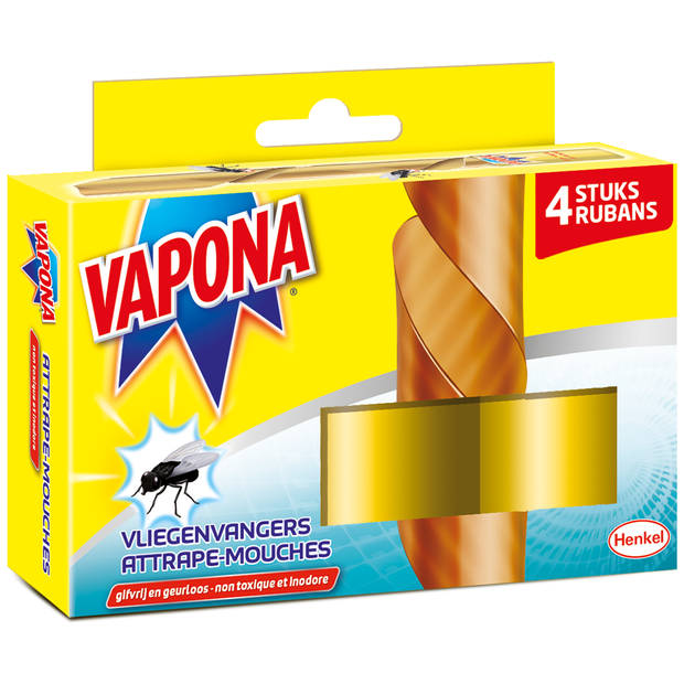 Vapona Insecten Bestrijding - Vliegenvangers 4st.