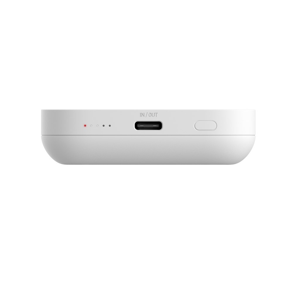 (18W) 5000mAh Qi Wireless MagSafe Ladegerät PD Fast Charge USB C Powerbank mit Power Delivery - Weiss