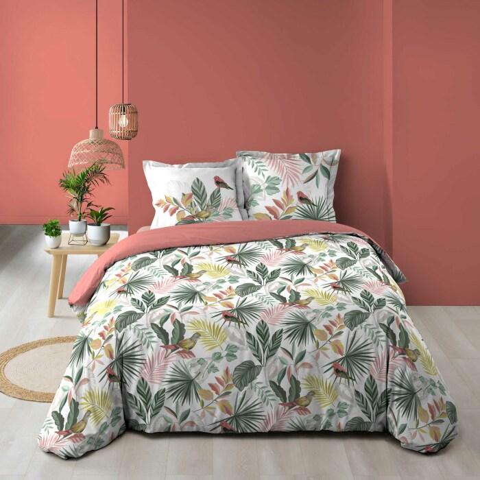 PARURE 3 PIECES 240X220CM IMPRIME ALLOVER MARBELINA