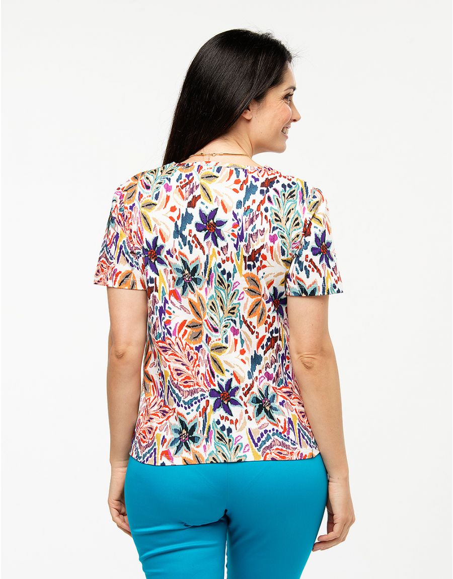 T-shirt coton orangé