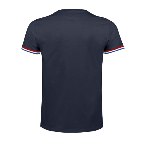 Camiseta de manga curta com estampa de arco-íris