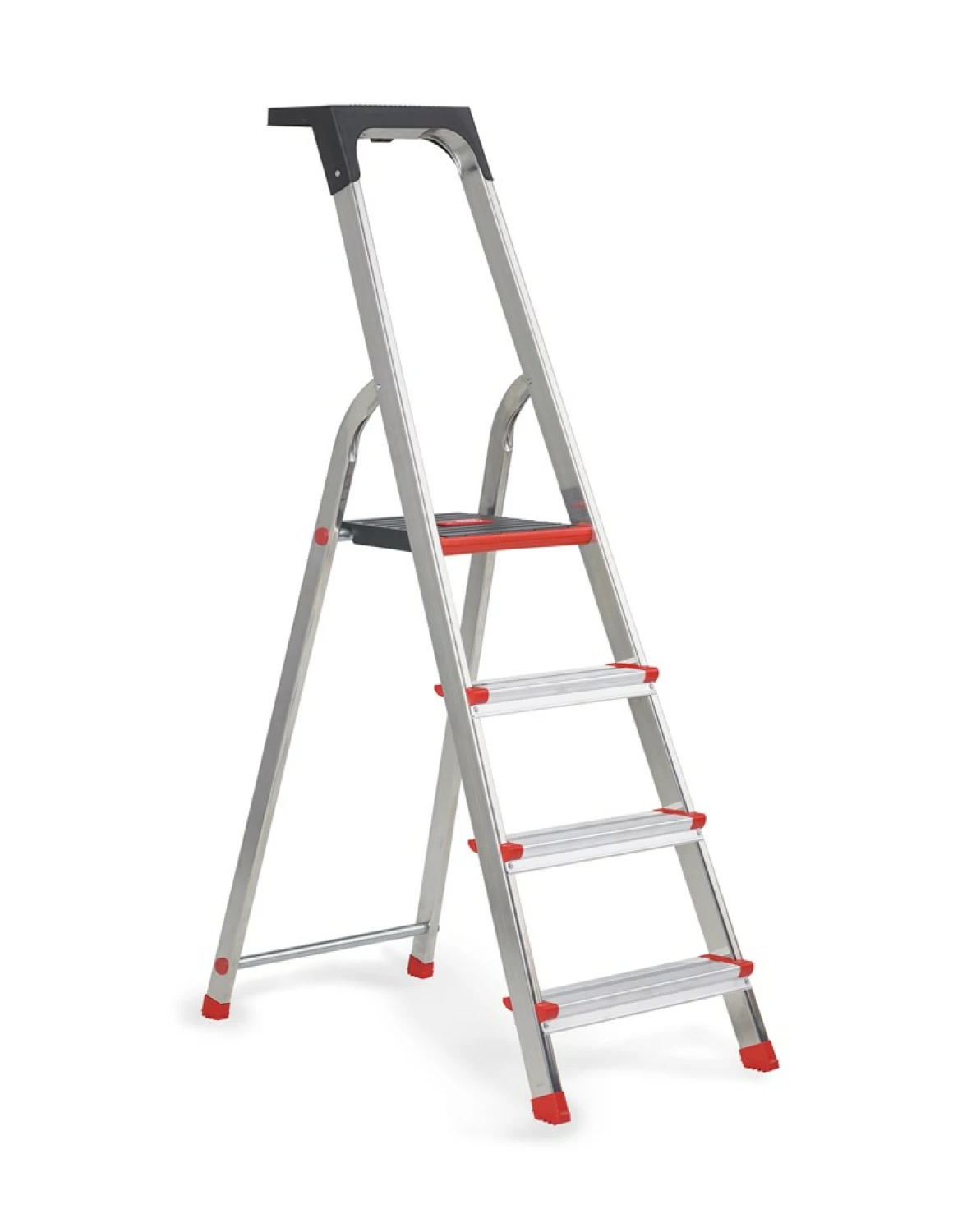 Altrex Lima Huishoudtrap - Aluminium - 4 treden - max. werkhoogte 2.80 m.