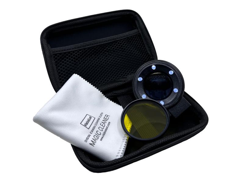 Visible Dust Sensorlupe Quasar R 5x Dark Adaption Lupe mit Helligkeitsanpassung, 14 LEDs und Filtergewinde