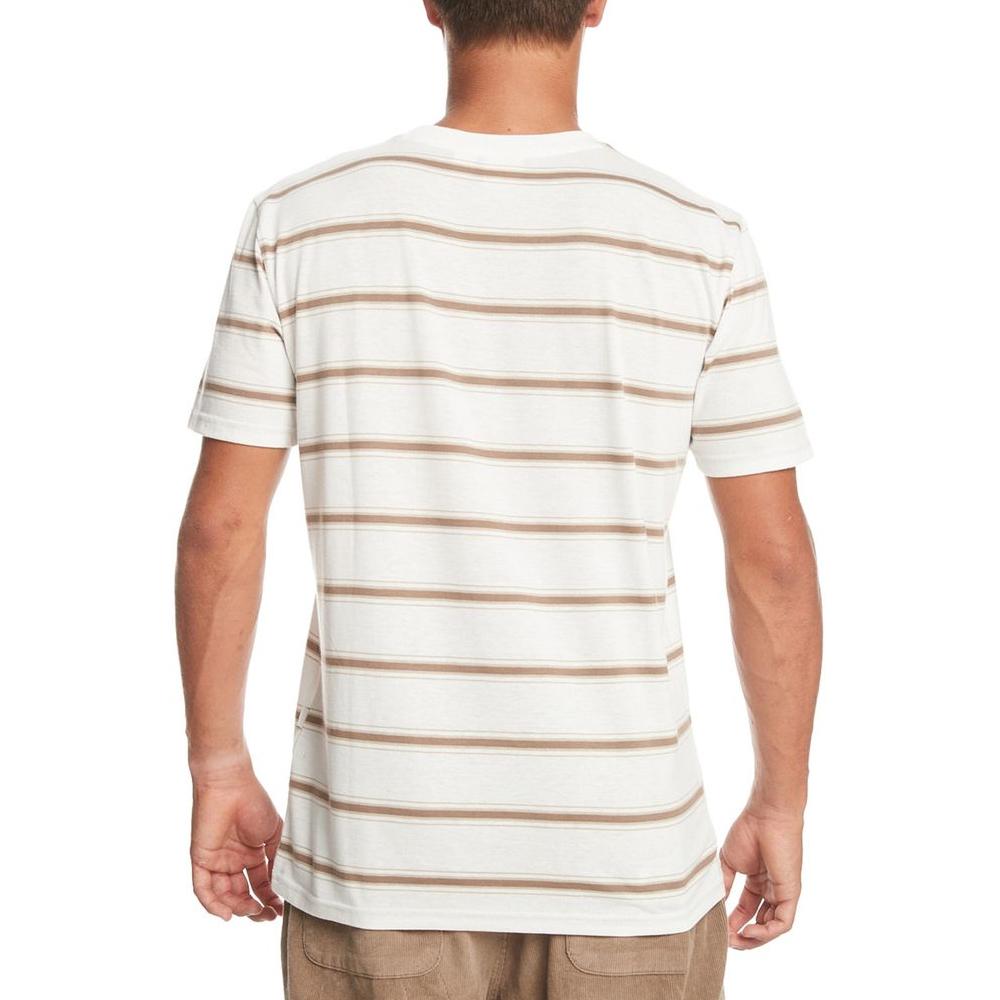 Quiksilver T-shirt Blanc/Marron Homme Quiksilver Between