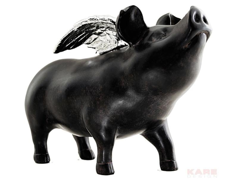 Kare Spardose Rockstar Pig Ohne Motiv Tier-Sparkasse