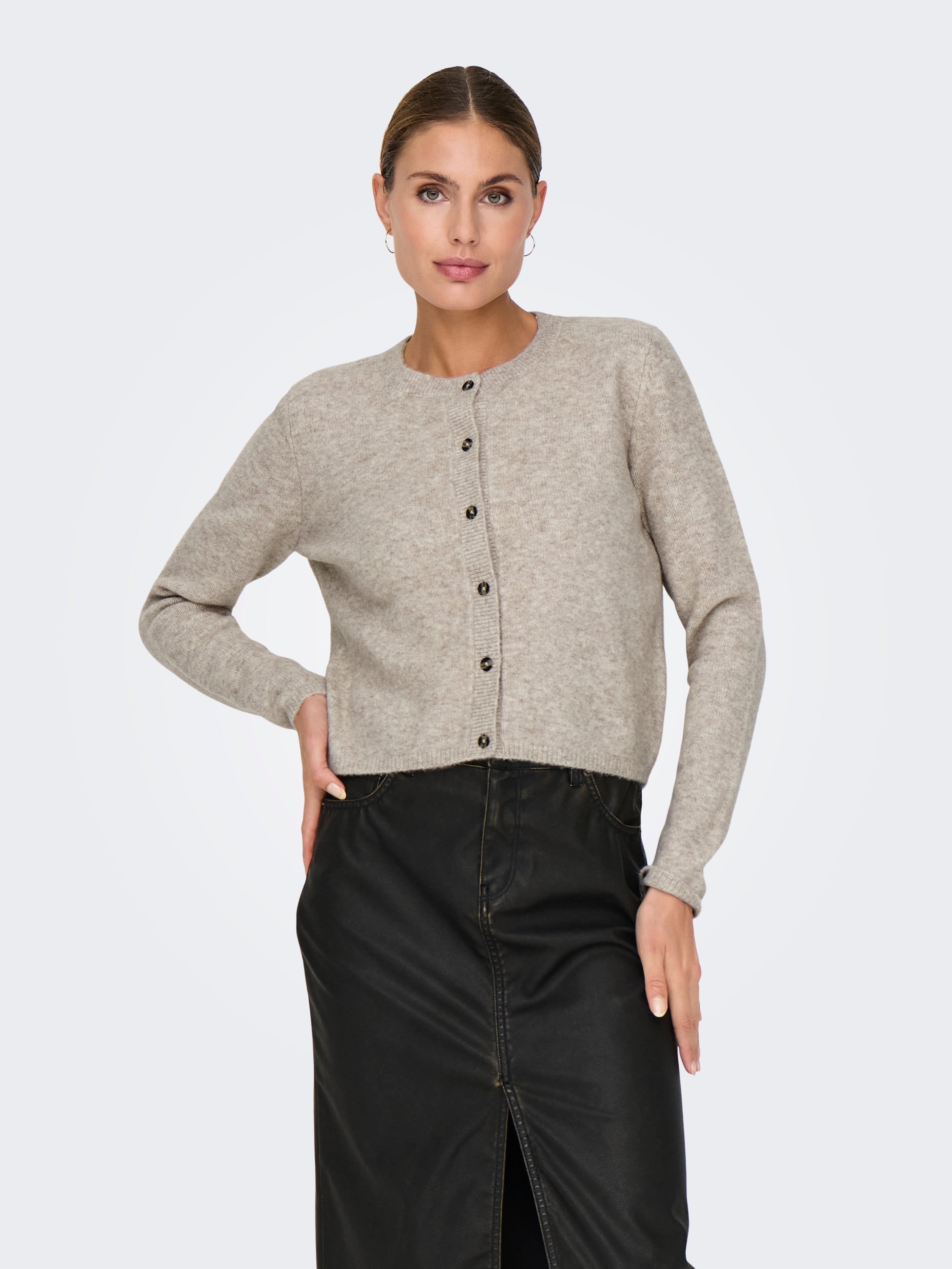 JDYCHLOE Strickjacke Turtledove