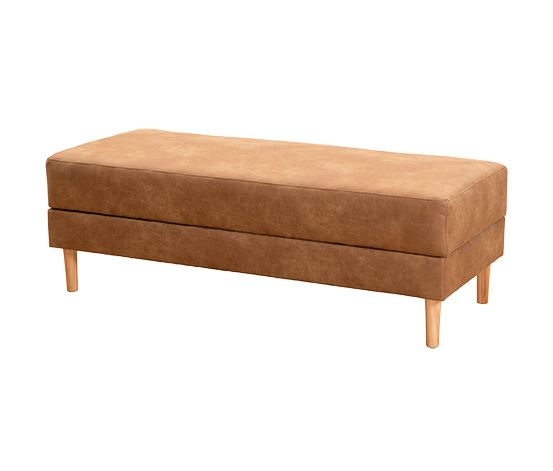 Federkern-Eckschlafsofa »Just Relax« mit Stauraumbank, cognac