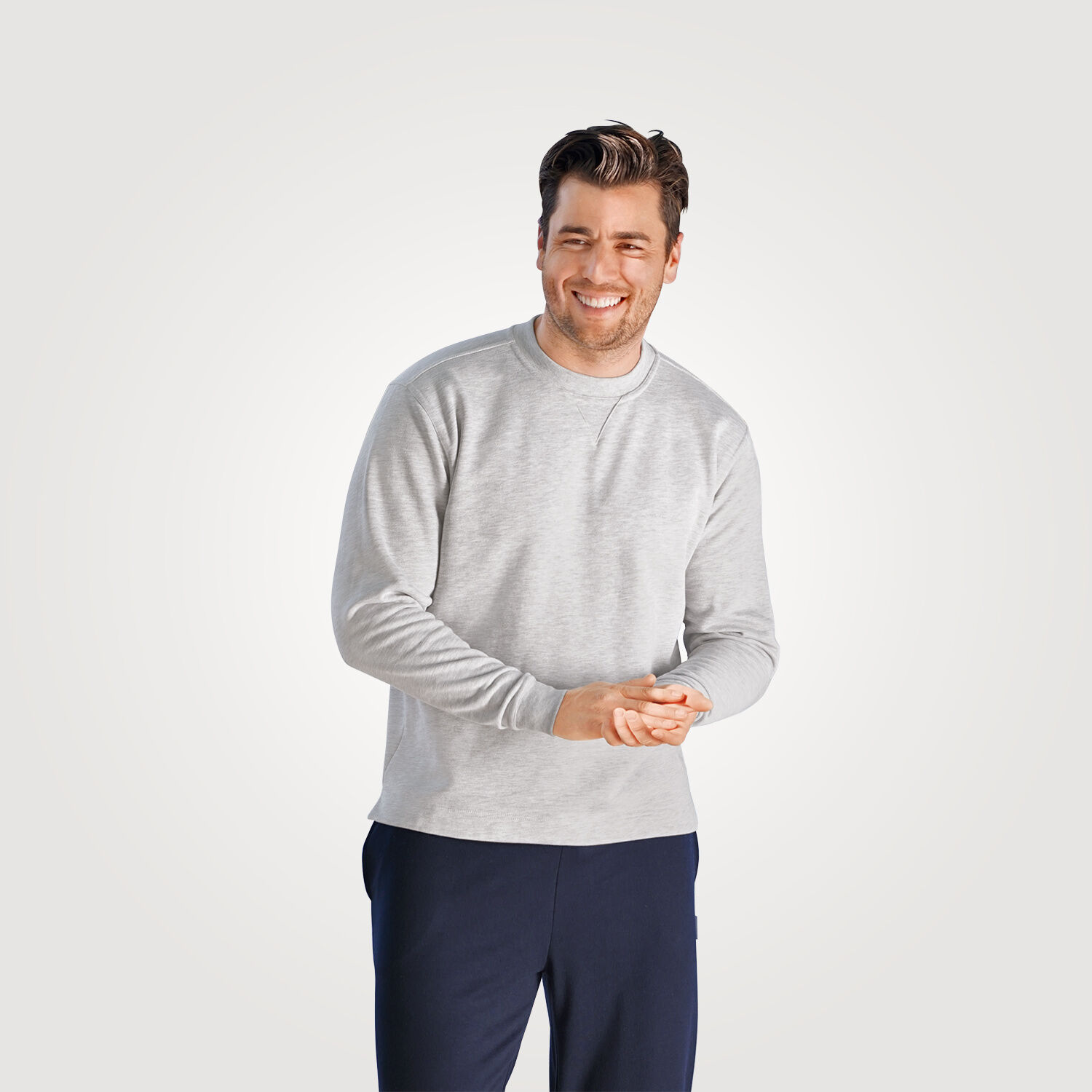 Sweat Shirt mit geradem Saumabschluss