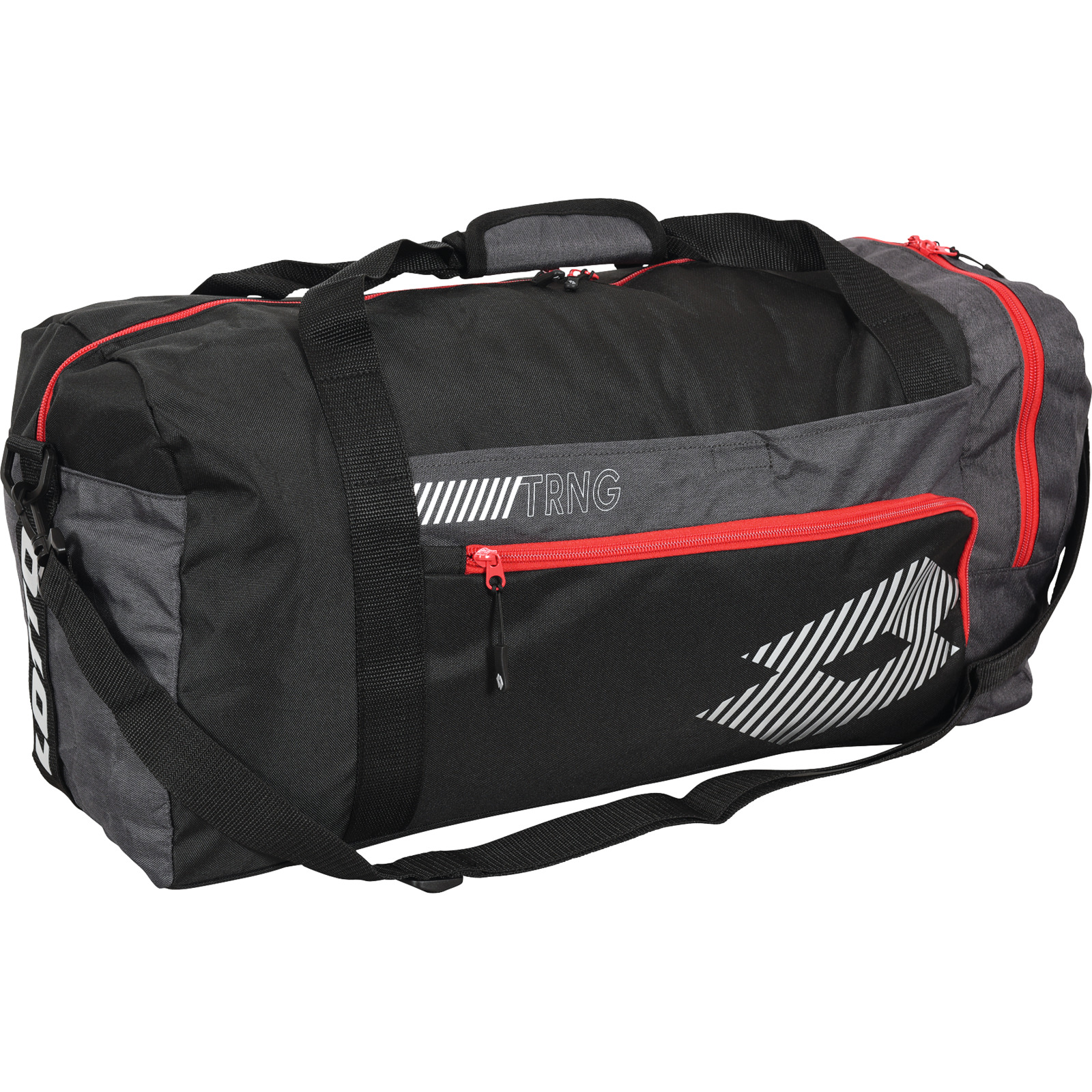 Lotto Trainingstasche All black/red