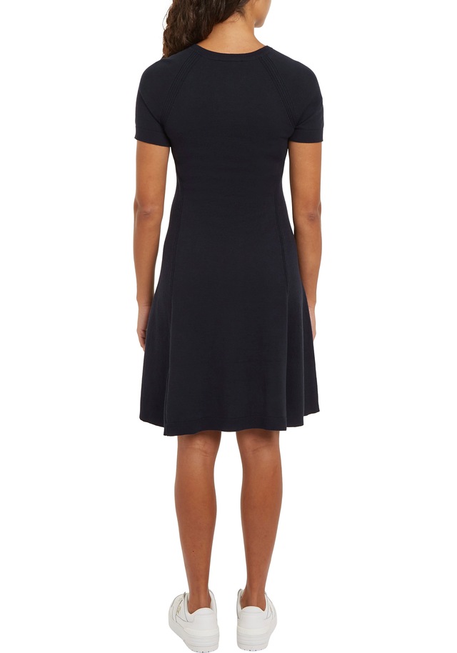 Tommy Hilfiger Jerseykleid »CO JERSEY STITCH F&F DRESS« mit Logostickerei auf der Brust
