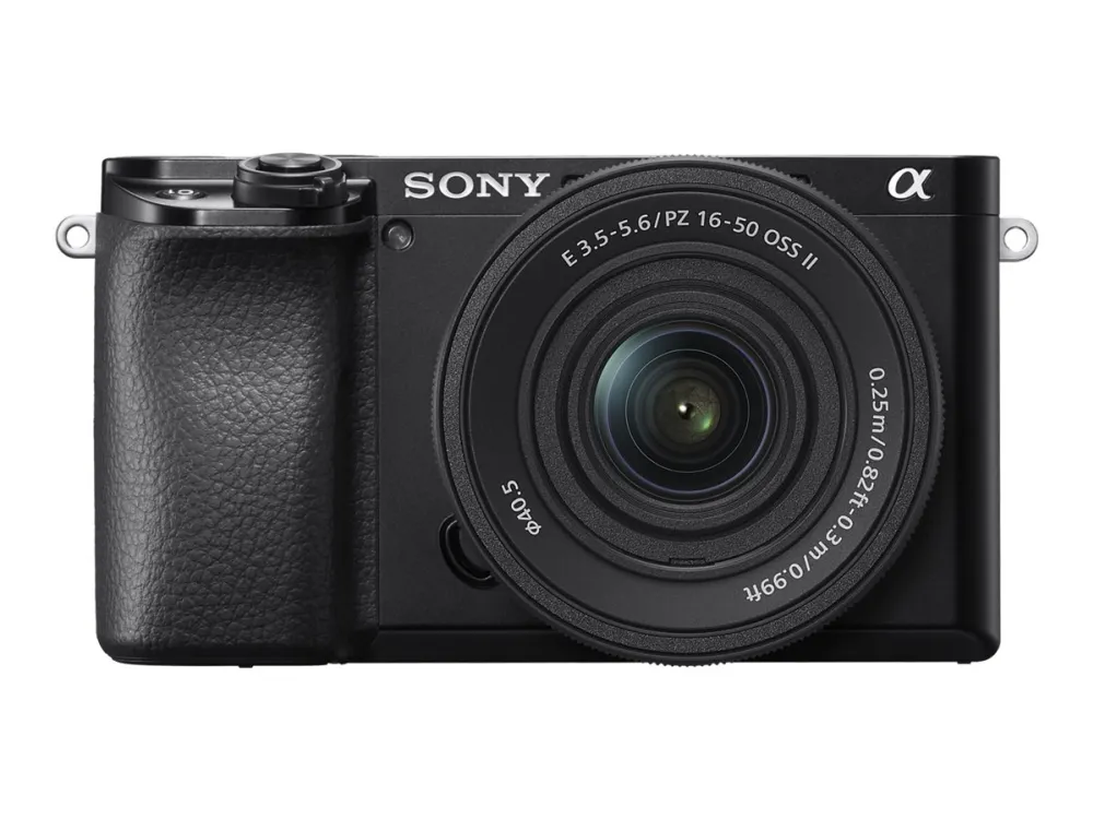Sony a6100 ILCE-6100 - Digitalkamera - spejlløst - 24.2 MP - APS-C - 4K / 30 fps 16-50 mm Power Zoom-objektiv - Wi-Fi, NFC, Bluetooth - sort