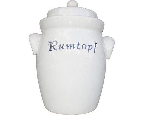 Rumtopf kleipot 5 L crèmekleurig