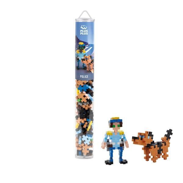 Plus-Plus 100 Tube Kreativ Bausteine Polizist
