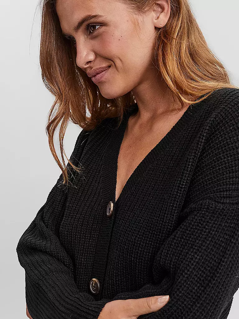 VERO MODA Cardigan VMLEA schwarz