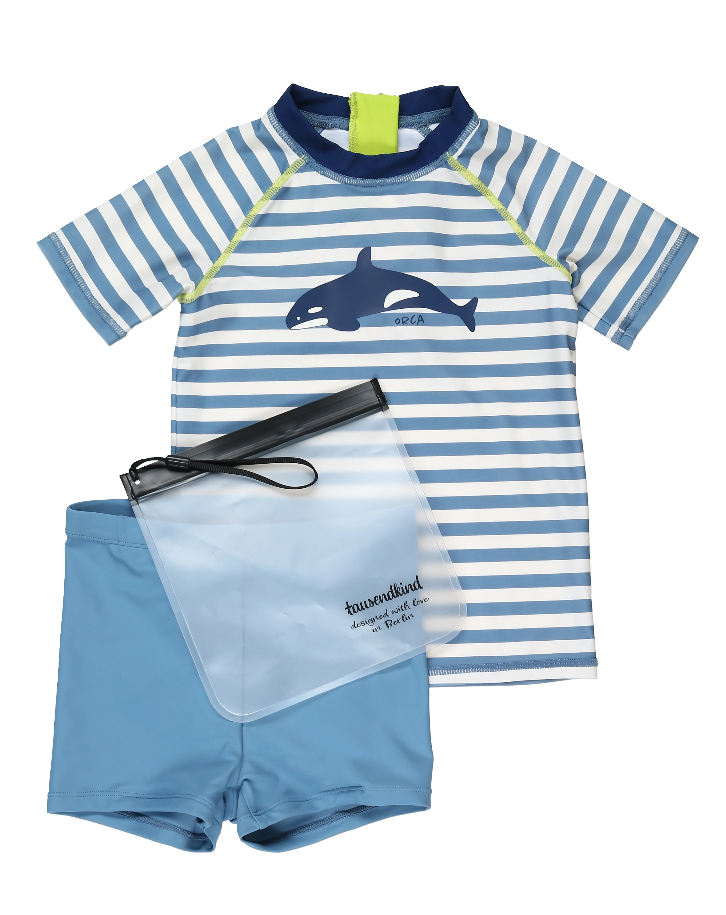 Badeset ORCA 2-teilig in blau