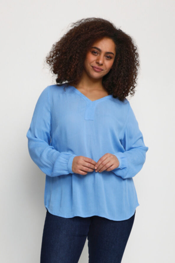Kaffe Curve KCami LS Blouse Vista blue