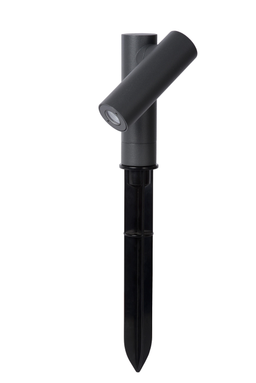 Lucide Tatum sokkellamp met grondvoet LED buiten IP65 zwart