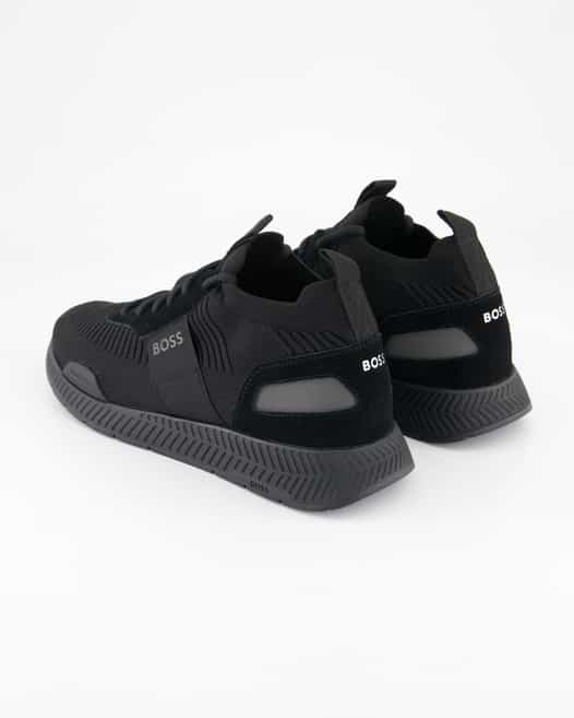 Boss Titanium Runn Sneaker in Schwarz