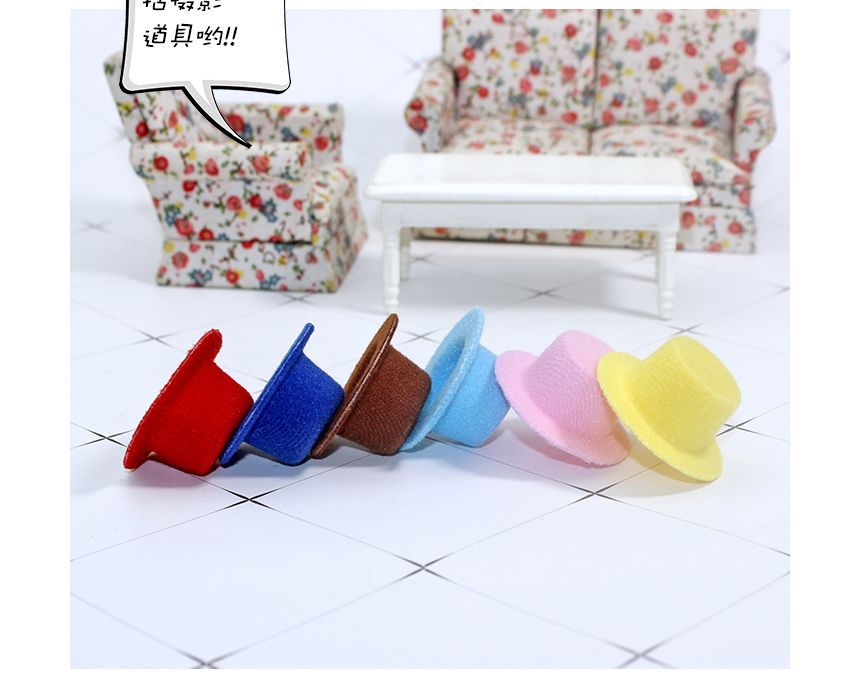 Ffeluro - Poppenhuis miniatuur Fedora hoed (verschillende ontwerpen)