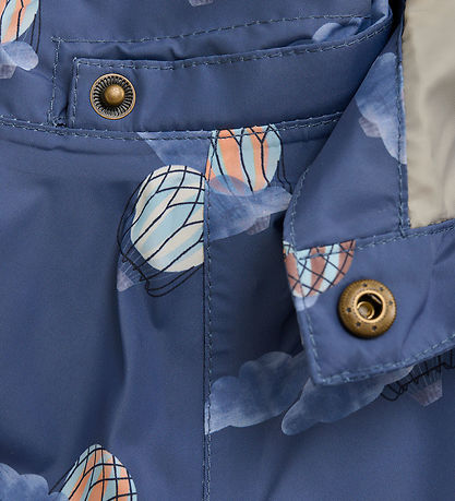En Fant Sommerjacke - Vintage Indigo m. Heißluftballons