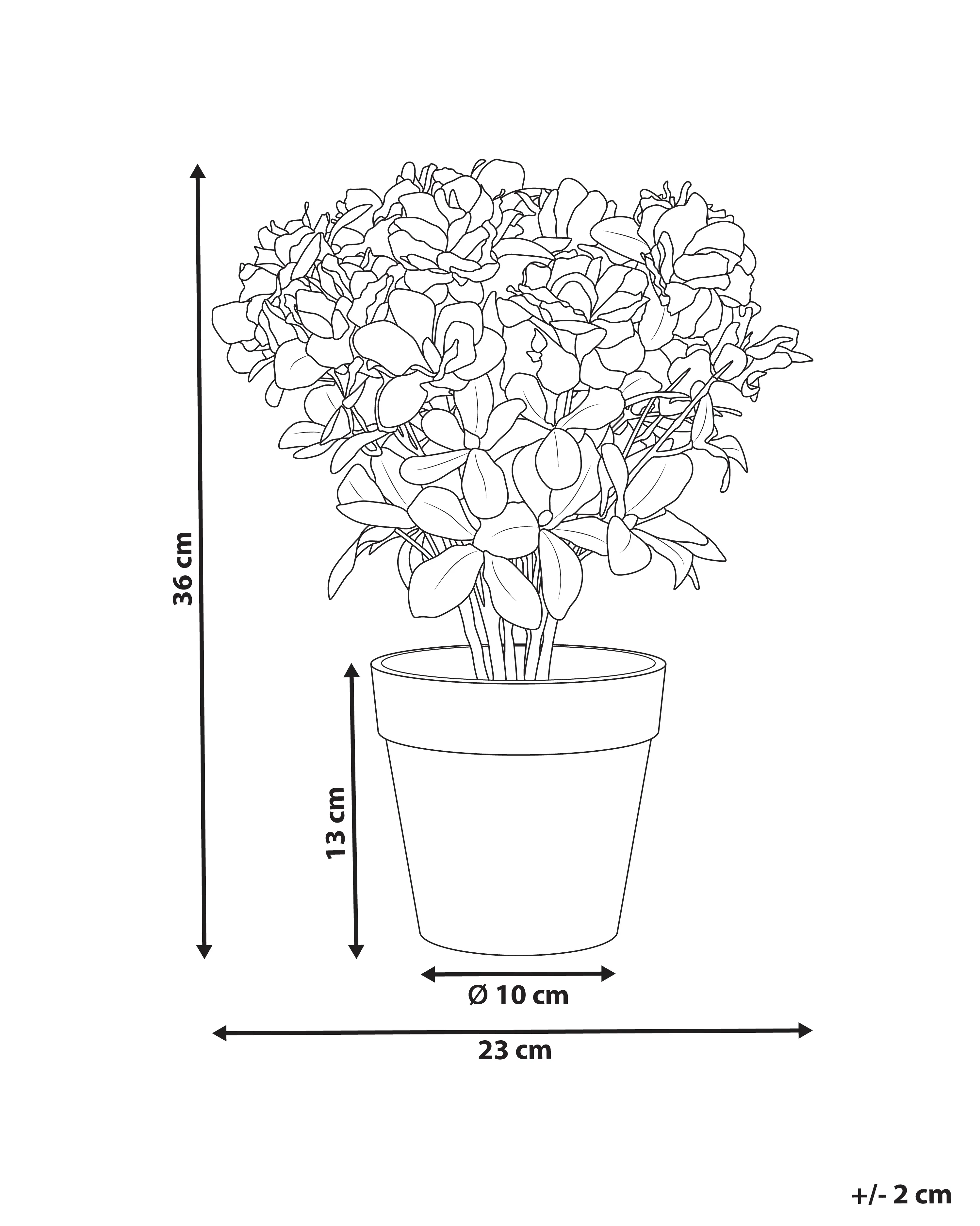 Kunstplant NOVELLA 36 cm Wit