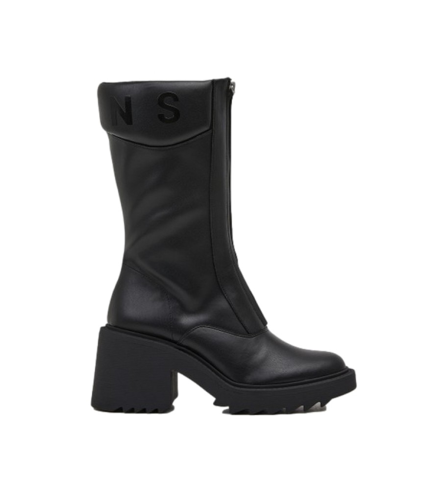Botas pretas de cano curto Pepe Jeans Boss Zip