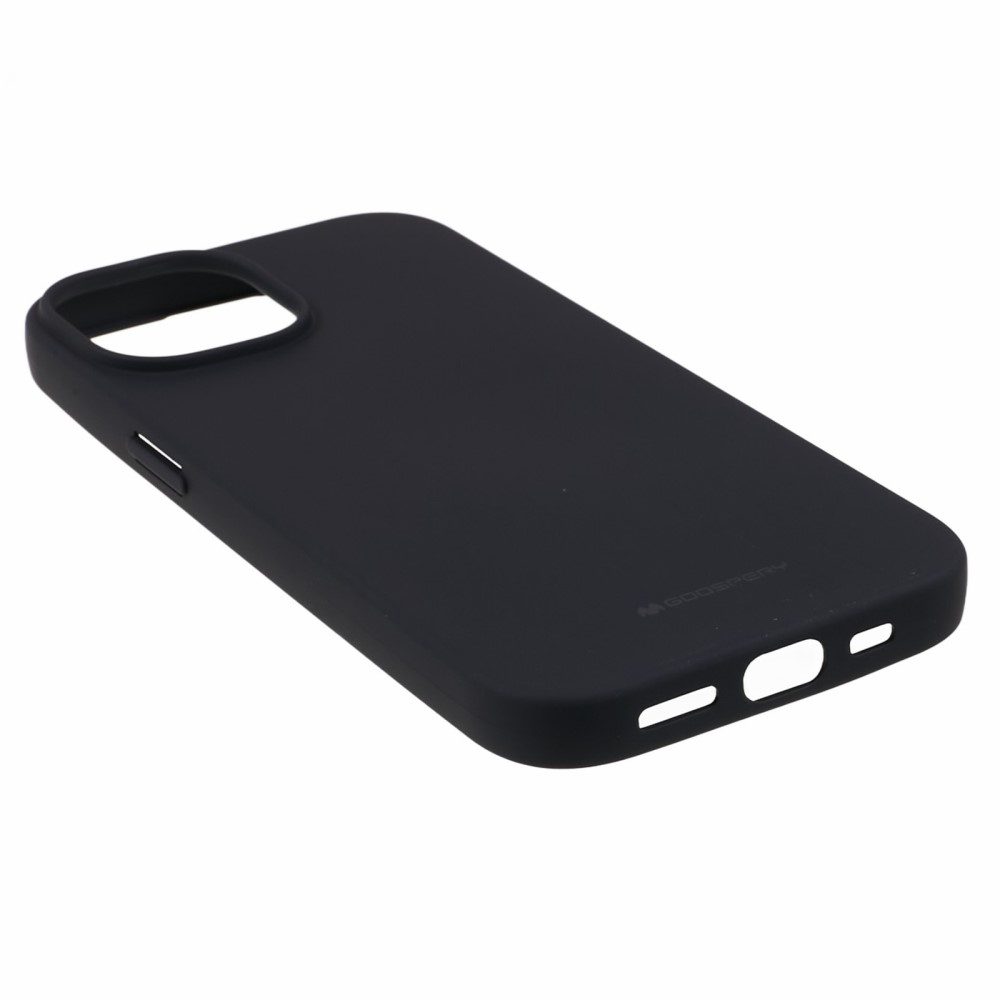 Mercury Goospery - iPhone 15 Gummi Case Hülle - Schwarz (Matt)
