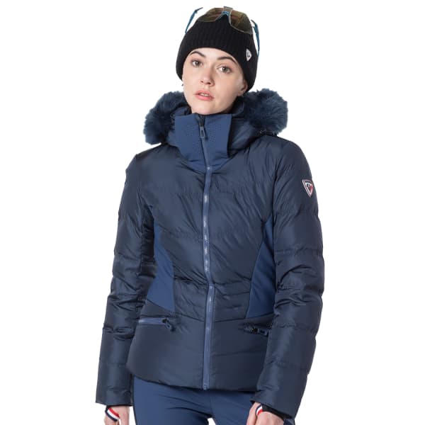 Veste de ski ROSSIGNOL W RUBY MERINO DOWN JKT DARK NAVY