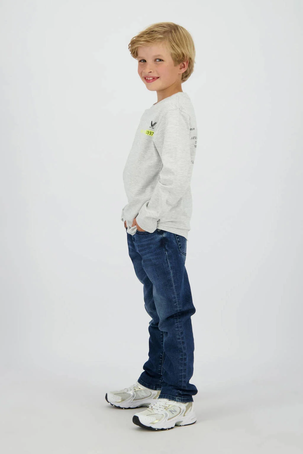 Vingino straight leg jeans medium blue denim