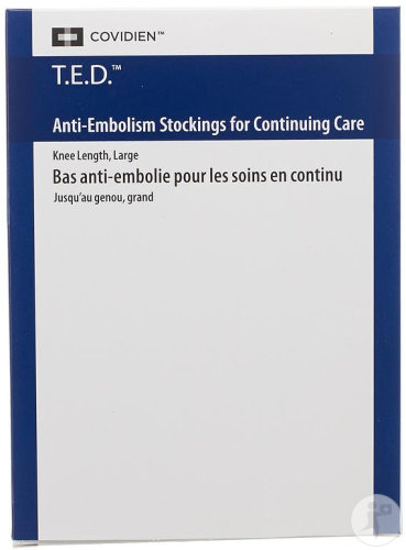 Rest.e.d. Cont Care Knee Stocking L Regul Beige 1 Pièce