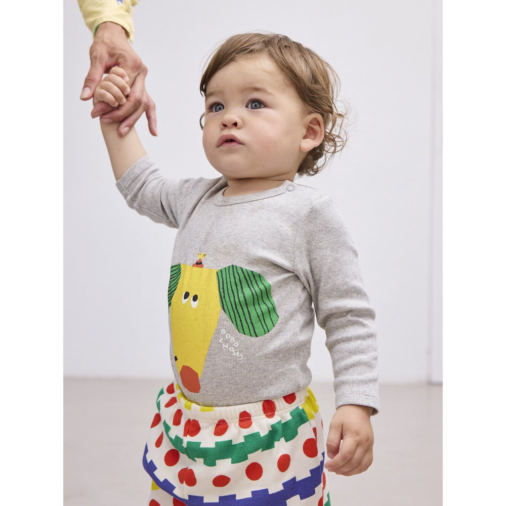 Køb Bobo Choses Heather Grey Happy Dog Body