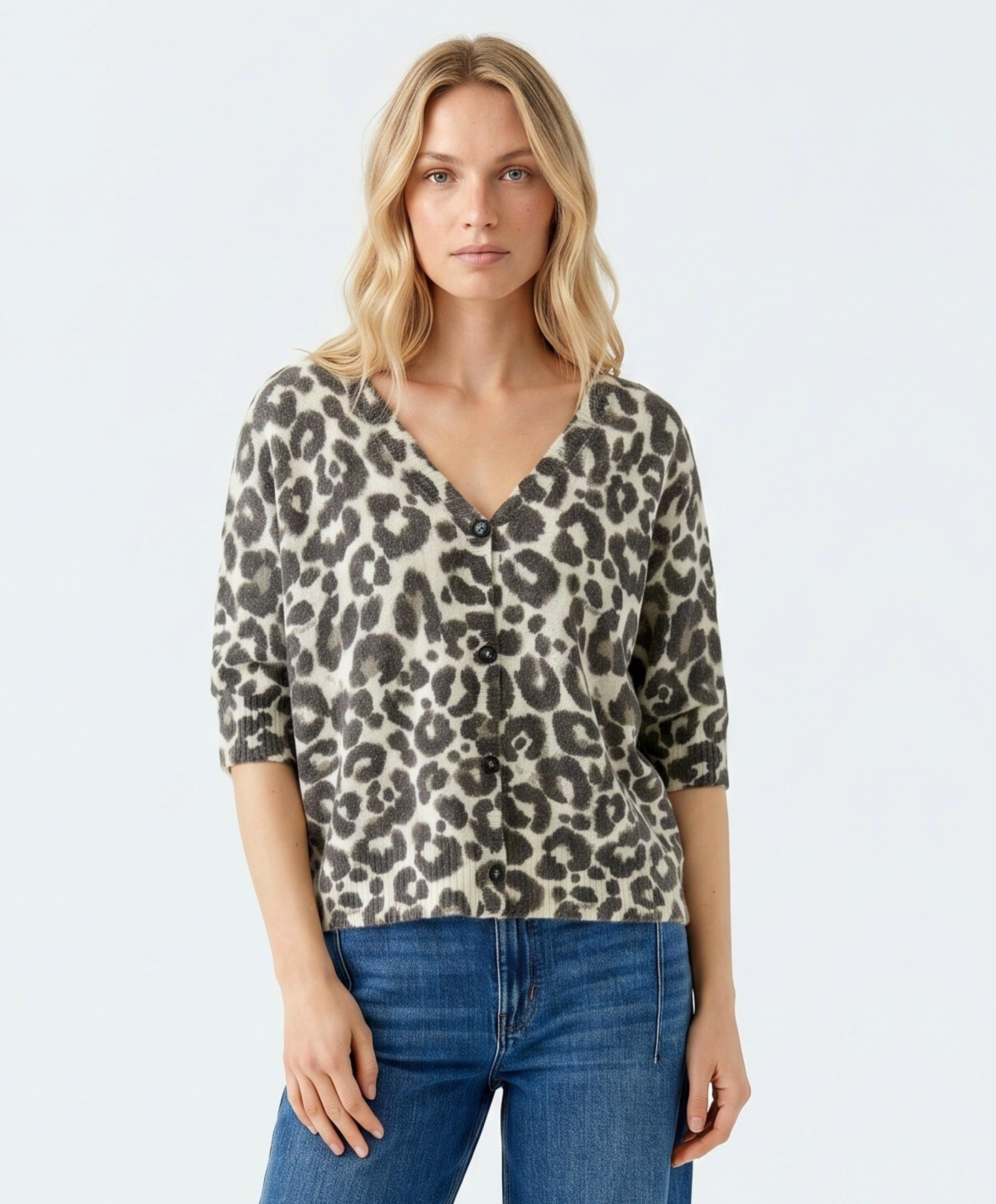 OUI Dames vest beige