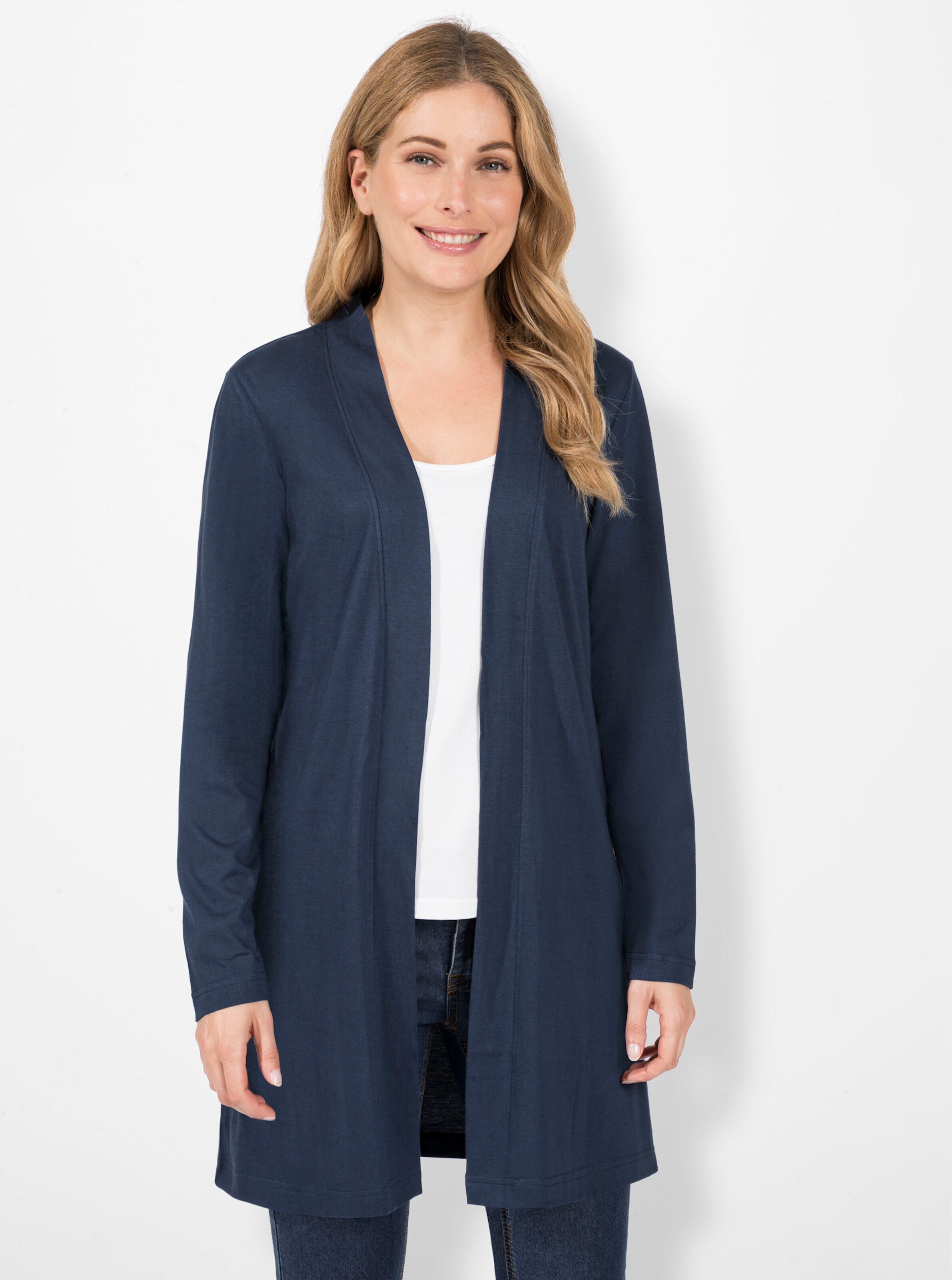 Shirtjacke in dunkelblau