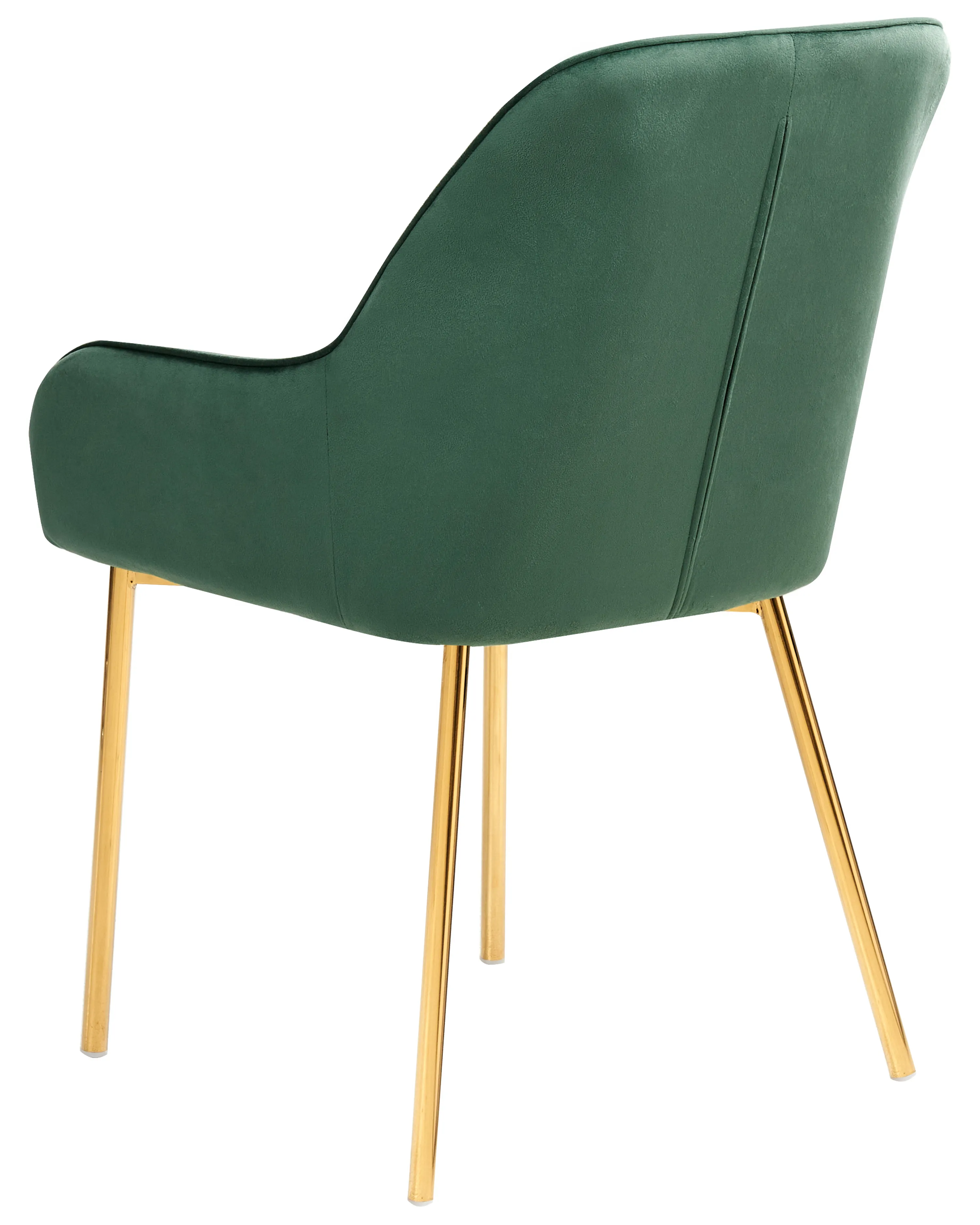 Set van 2 eetkamerstoelen LOVERNA Fluweel Groen