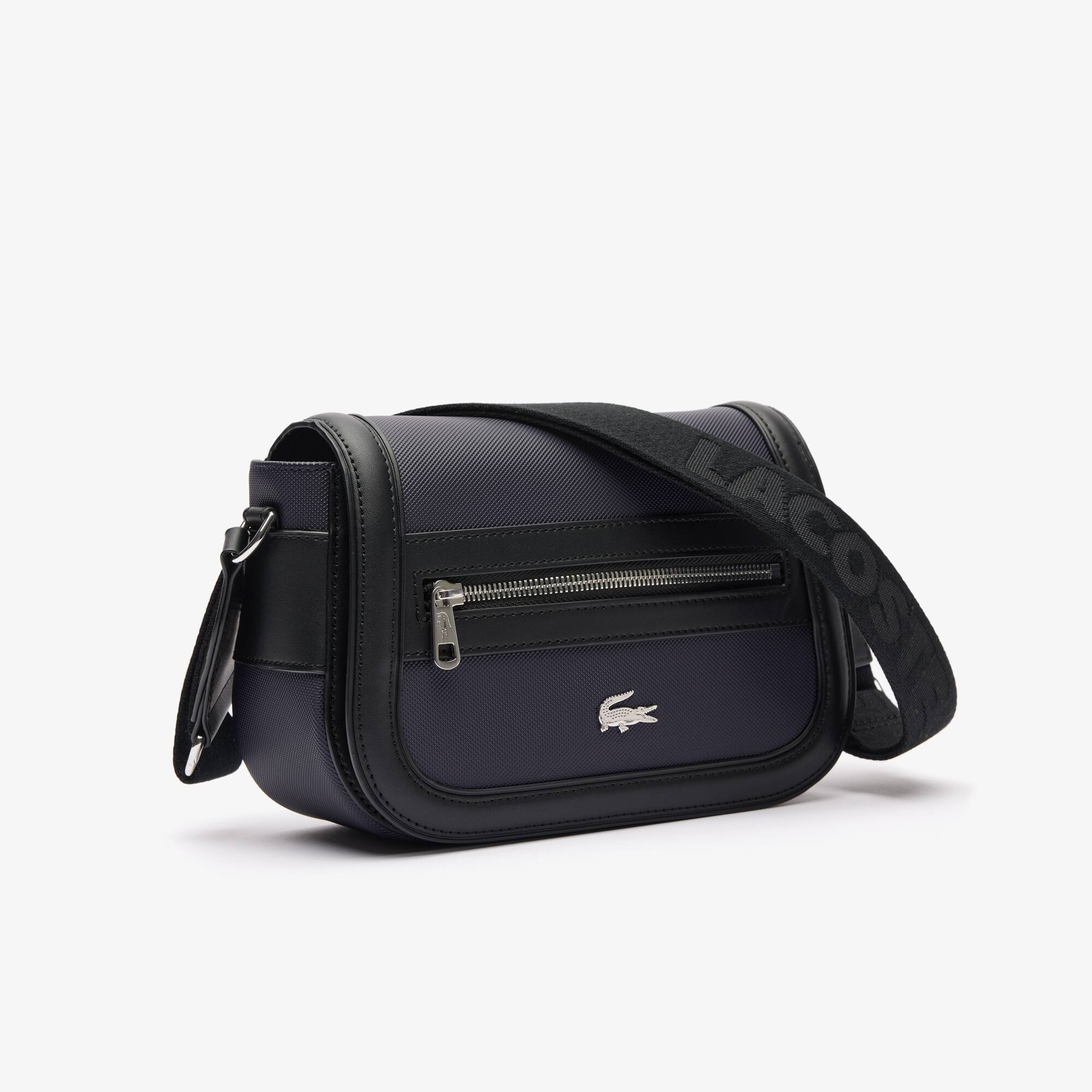 Nilly Schultertasche aus Piqué mit Klappenverschluss Crossbody Taschen - Blau - Lacoste - Damen