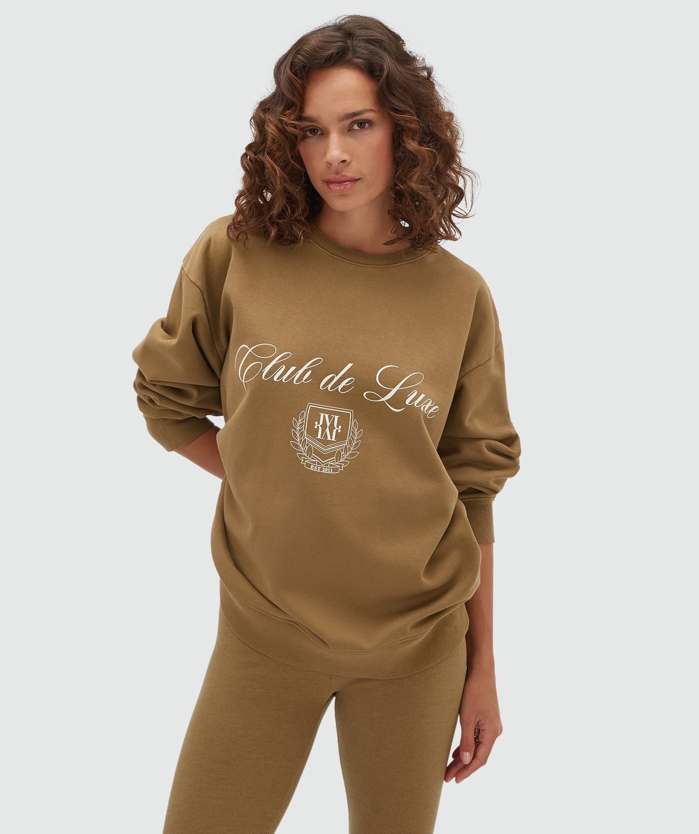 JV-WOODSON oversized sweater - khaki