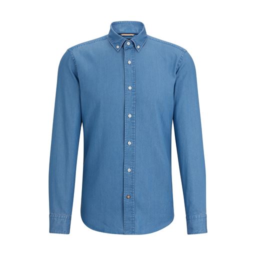 Boss Black Langærmet Skjorte, Bright Blue, 44