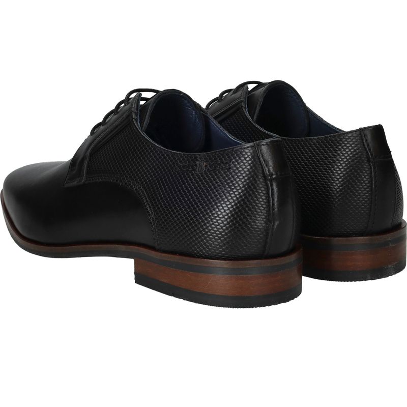 Berkelmans Sameiro Veterschoenen Zwart