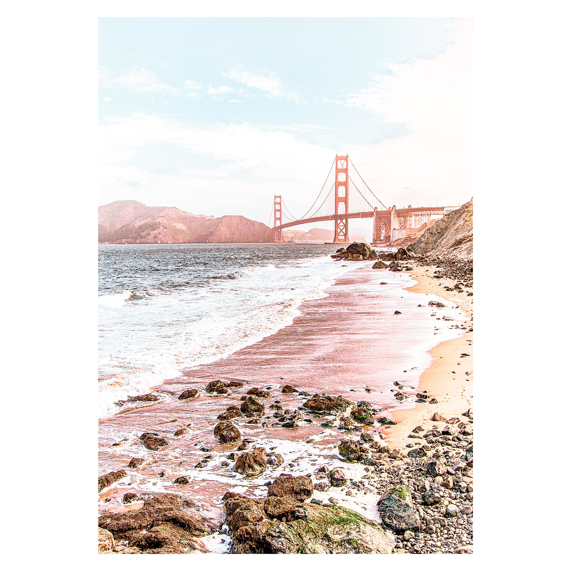 Wandbild GOLDEN GATE - 50x70 cm