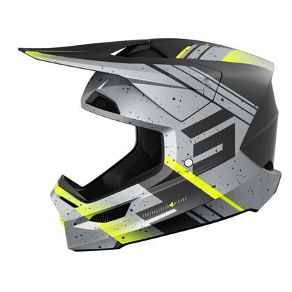 Casque cross Shot FURIOUS - MIRAGE 2025 - Gris / Jaune
