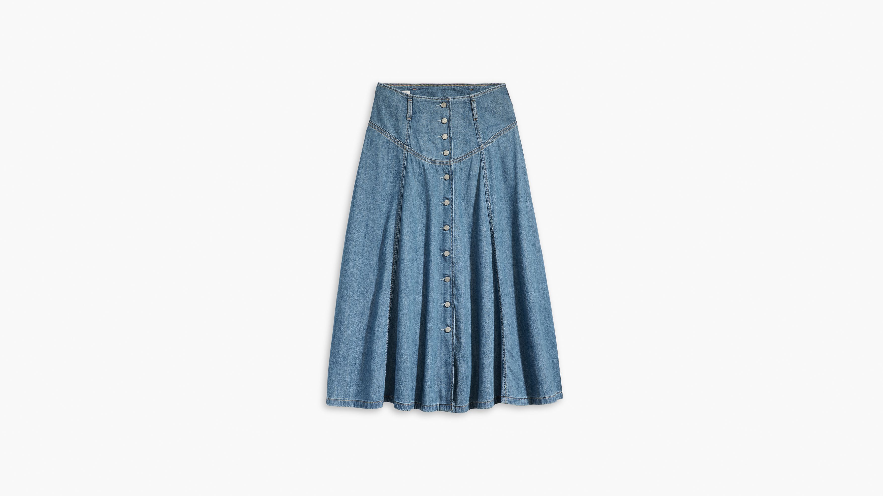 Jupe Circle boutonnée devant Lightweight - Play Day - Bleu